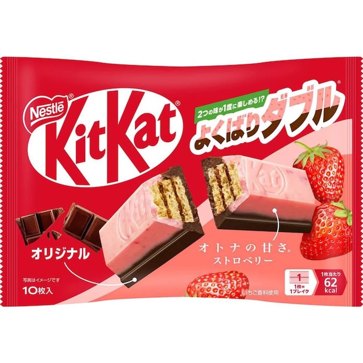 日本直送品】ネスレ キットカット いちごとオリジナル ダブル