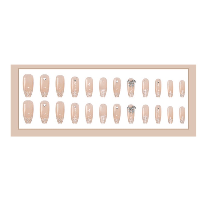 Luxury Reusable Fake Nails 24pcs/boxes #Fairy Free Gift Nail Art Kit