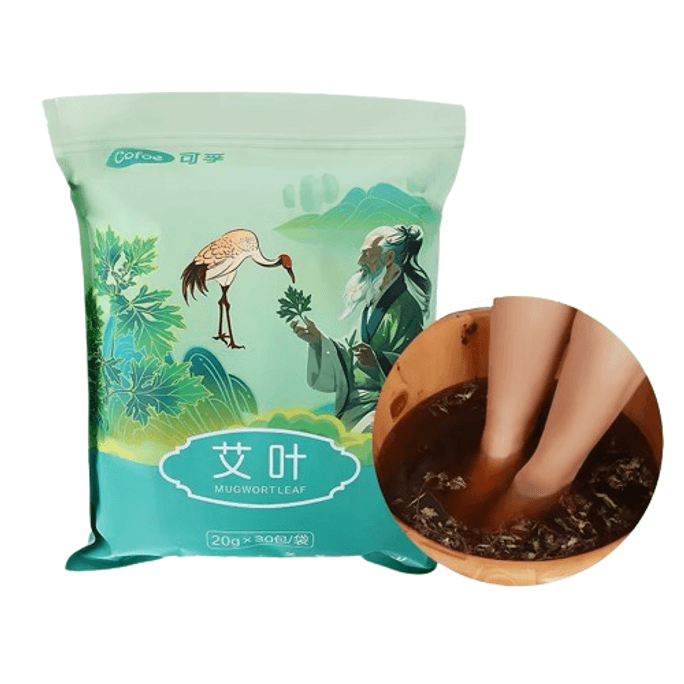 Mugwort Leaf For Menstruation Mugwort Leaf For Dampness Bubble Foot Medicine Pack 20g*30pcs