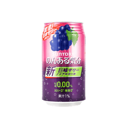 日本SUNTORY三得利 果汁汽水 巨峰葡萄味 350ml