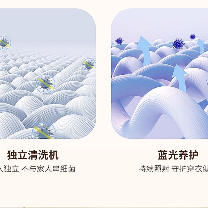 Underwear Washer Dryer Combo Fully Automatic Wash and Dry in One Quick Wash for Makeup Brushes Off-White Single Unit