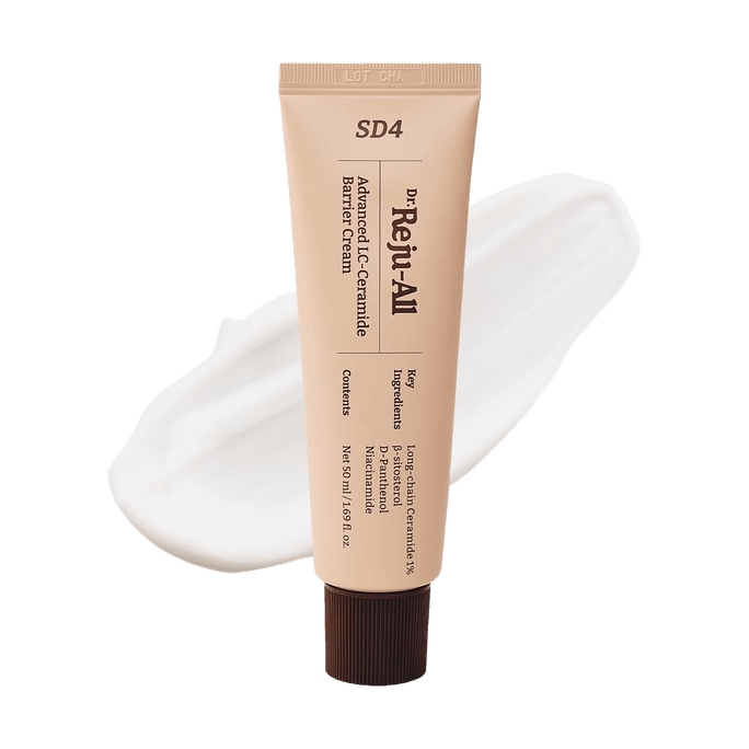 Advanced LC-Ceramide Barrier Cream 1.69 fl oz Patented Long-Chain Ceramide Panthenol Niacinamide【Barrier Repair Strength