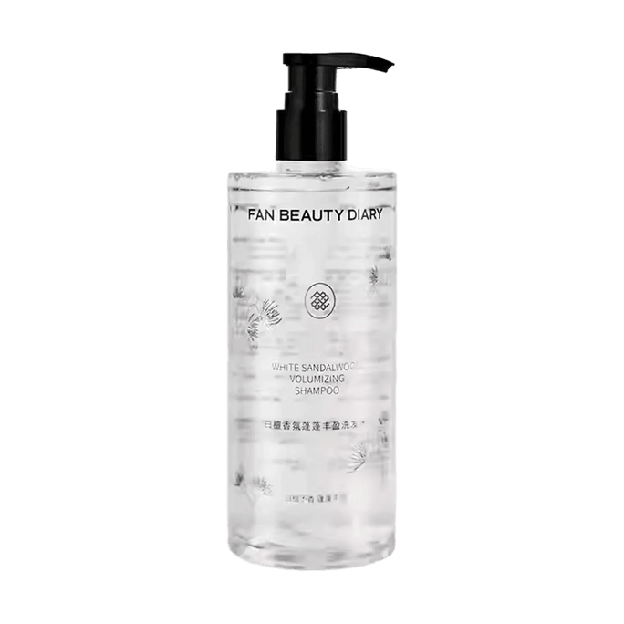 FAN BEAUTY 冰冰同款白檀香氛丰盈蓬松高颅顶洗发水 清爽去油 盒装带泵头500ml