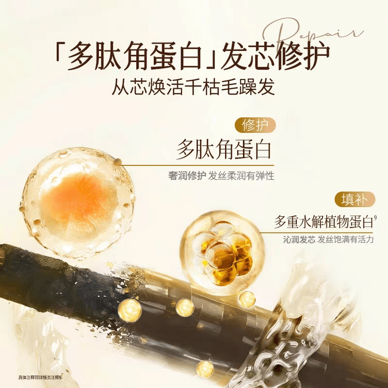 固然堂 多肽角蛋白发膜 蛋白矫正修护干枯补水顺滑柔顺护发素250g 3