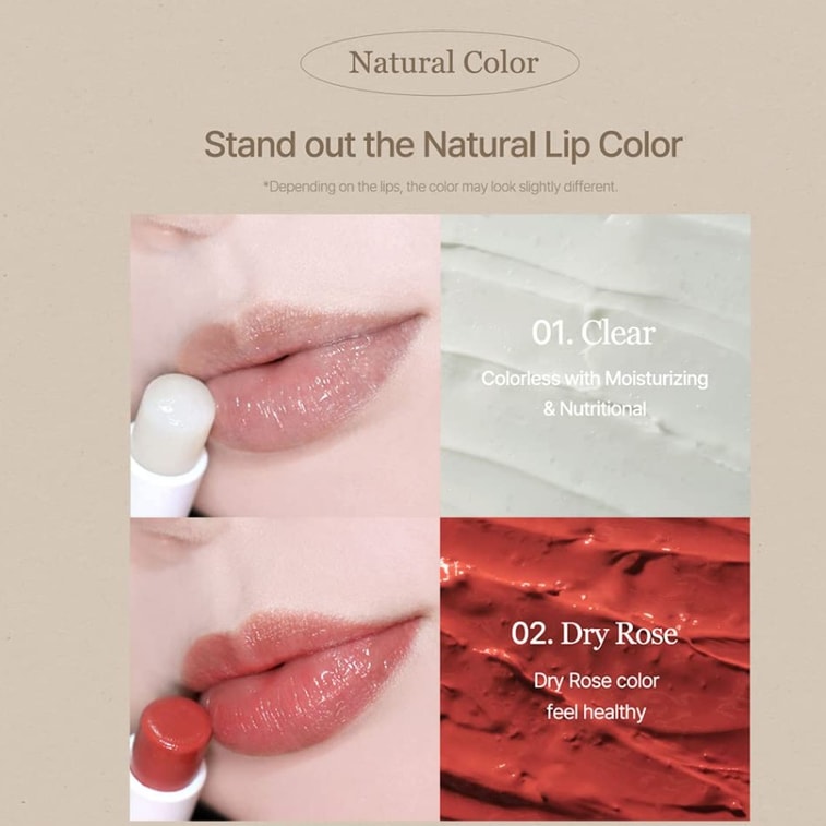 韓國 Mixsoon 素食潤唇膏 01透明色 4.1g 3