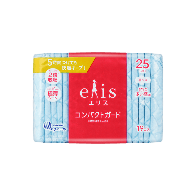 Compact Feminine Period Pads with Wings, Size3, 19ct