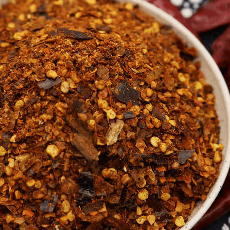 첸스진, 구이저우 특산 장작 훈제 고추가루 소스, 수제 냉채용 고추기름, 중간 매운맛, 250g/봉지 4