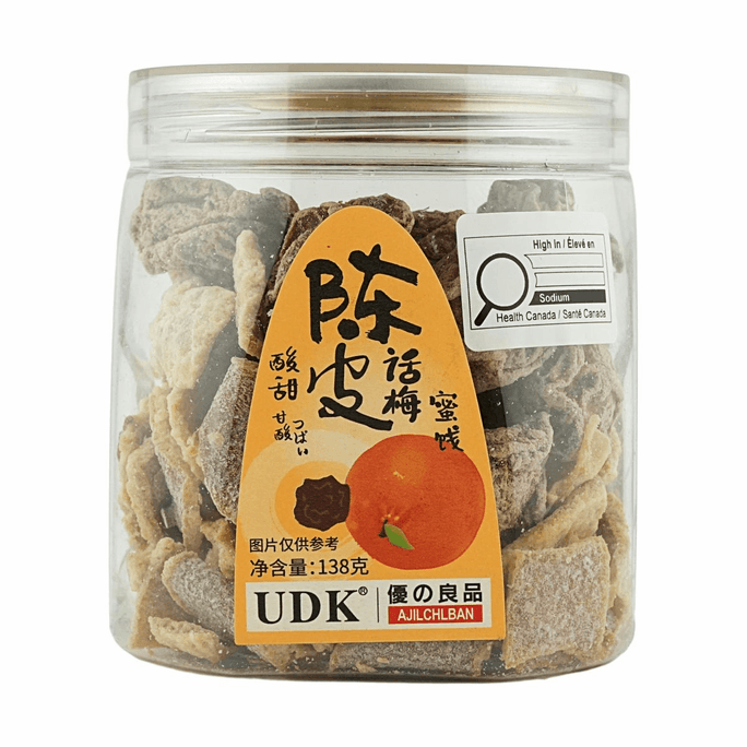 ドライみかんピール梅 4.87oz 甘酸っぱい保存果物スナック