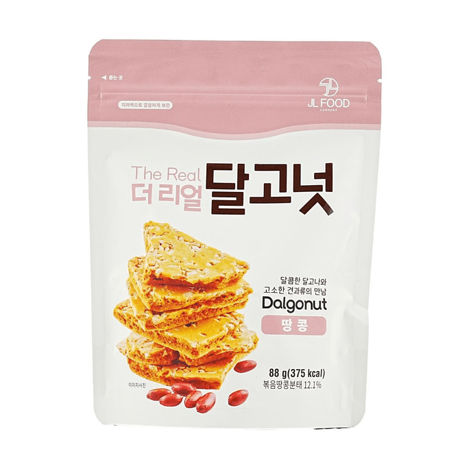 韓國JL FOOD THE REAL焦糖堅果餅 椪糖脆堅果脆餅乾 花生味 88g