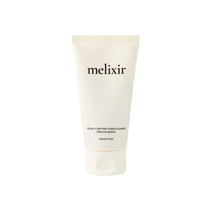 韩国MELIXIR 纯素净颜泡沫洁面乳 弱酸性氨基酸洗面奶 舒缓保湿 温和祛痘 100ml 敏感肌可用