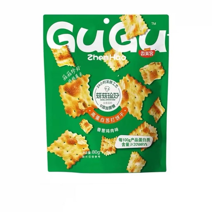 Soda Crackers, Scallion & Chicken Flavor, No Added Sugar, 80g