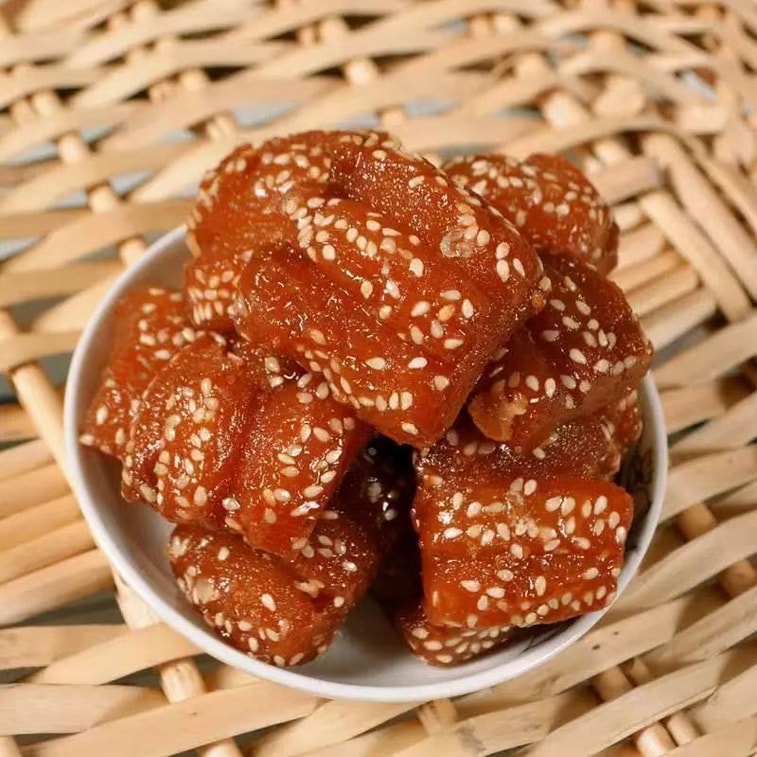 겅궈펑의 부드럽고 달콤하며 향긋한 삼단 튀김 과자, 산둥 특산 간식, 400g [바삭하고 부드러우며, 기름지고 황금빛] [수작업으로 조각내어 전통 방식으로 만들었습니다] 3