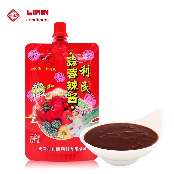 【中国直邮】 LIMIN 利民 蒜蓉辣酱125g
