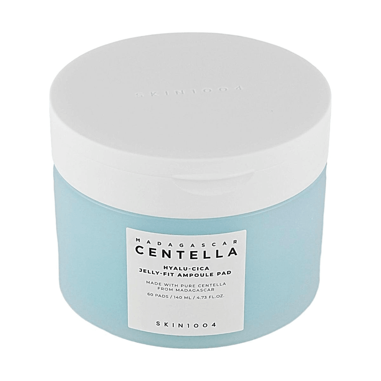 Coussinets Ampoule Jelly-Fit Hyalu-Cica Madagascar Centella 4,73 fl.oz. Coussinets Faciaux Hydratants en profondeur et Apaisants 12