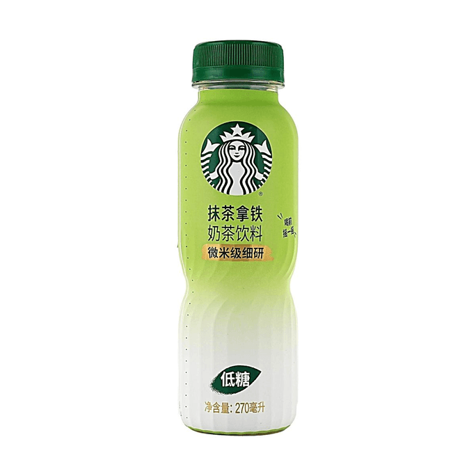 말차 라떼, 저당 우유 차 음료, 9.13 fl oz