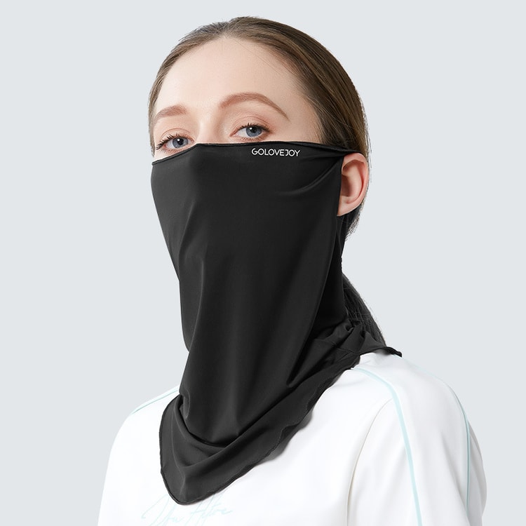 GoloveJoy Neck Gaiter Face Scarf Cover Sun Protection Anti-UV Ice Silk Cold  Feeling with Ear Loops Blue - Yamibuy.com