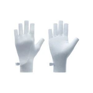 Liangpi 501UV Women‘s Sun Protection Half-Finger Gloves – Cream Blue One Size