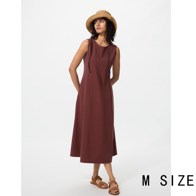 Ultra Stretch AIRism Sleeveless Dress Regular Length Dark Brown M Size 1piece