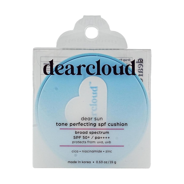 Dear Sun Tone Perfecting SPF Cushion, SPF50+ / PA++++, Cica, Niacinamide, Zinc, 0.53 oz. 5
