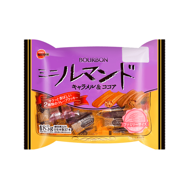 商品详情 - 日本bourbon波路梦 千层酥脆卷 巧克力焦糖味 185g