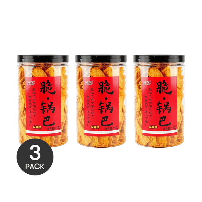 卡趣滋 脆鍋巴 辣味 210g *3【3份超值裝】