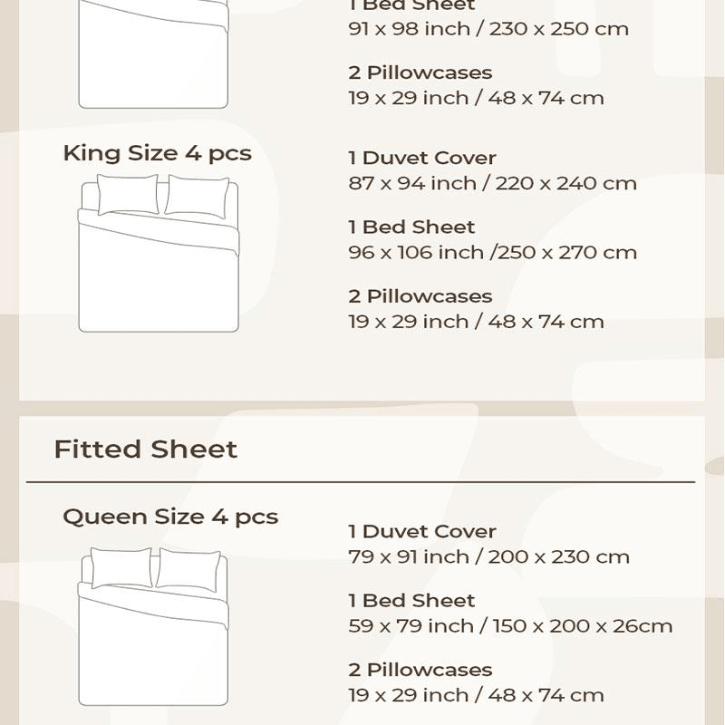 Lullabuy 雲澗絲語天絲素色床上四件套 床品床單被套枕套 秋麥-Double/Queen Size