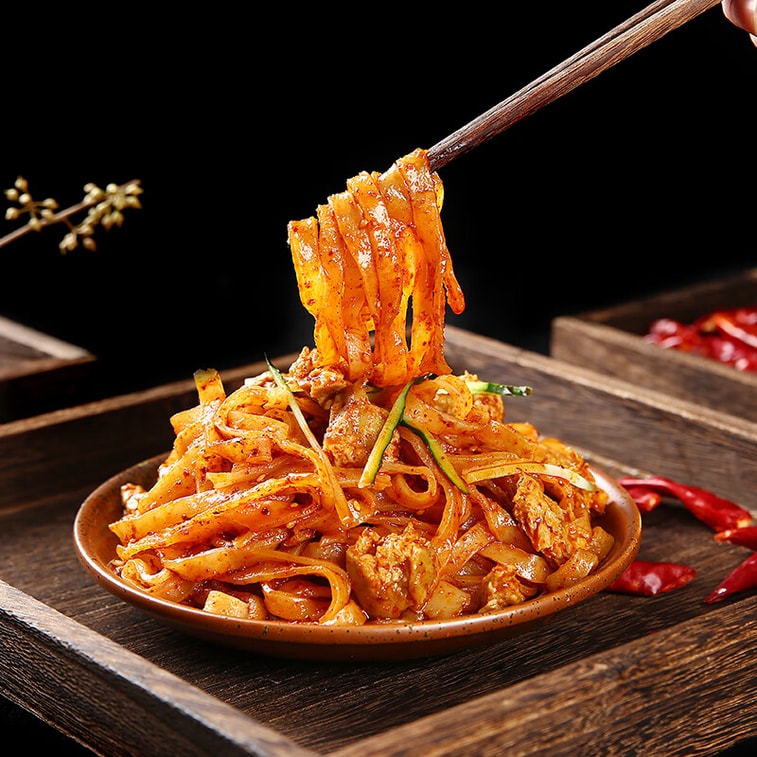 Style Hand-Stretched Cold Noodles 300g x 4 3