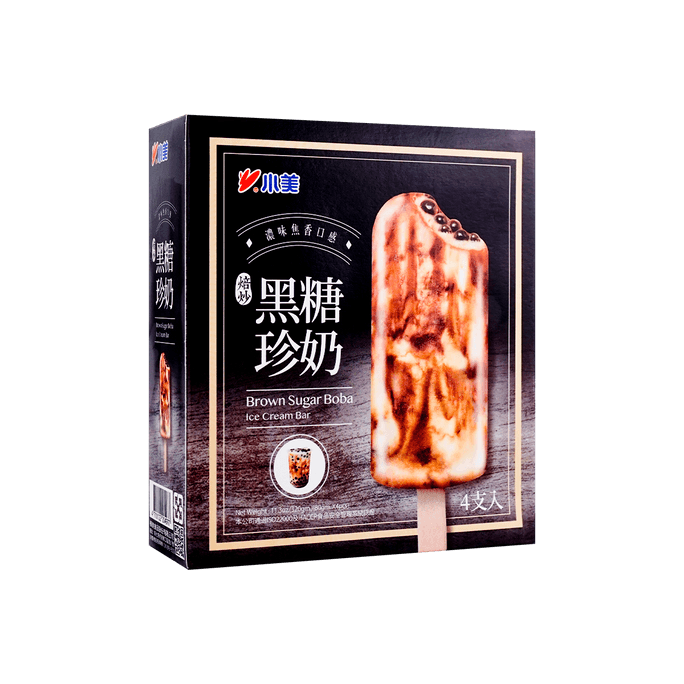 【超级好吃!】台湾小美 黑糖珍奶雪糕 4pcs