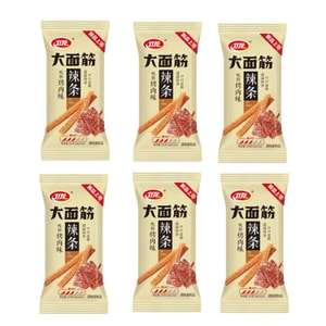 웨이롱 매운맛 스낵 손가락 바베큐맛 큰 글루텐 업그레이드 버전*6봉