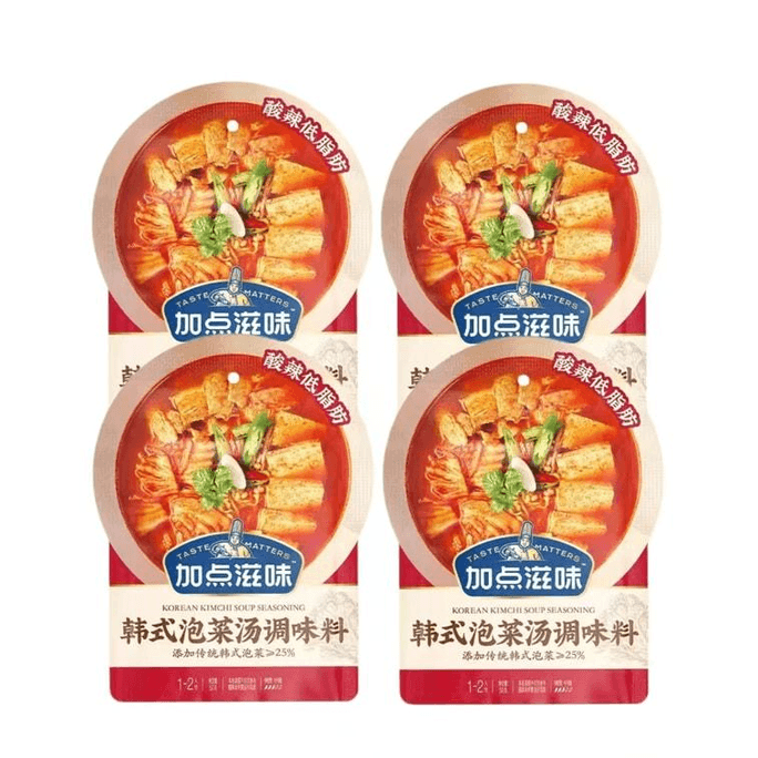 加点滋味 韓国風キムチ鍋調味料 50g*4袋