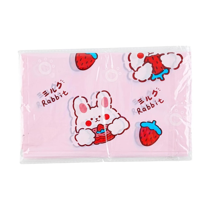 Car Trash Bags Strawberry Rabbit 10pcs