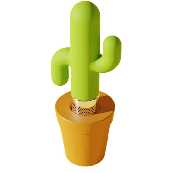 Tea Leakage Tea Filter Cactus Tea Maker Tea Filter Office Tea Separation Cute Healing Cactus 5.2 * 2.4 * 18.8cm