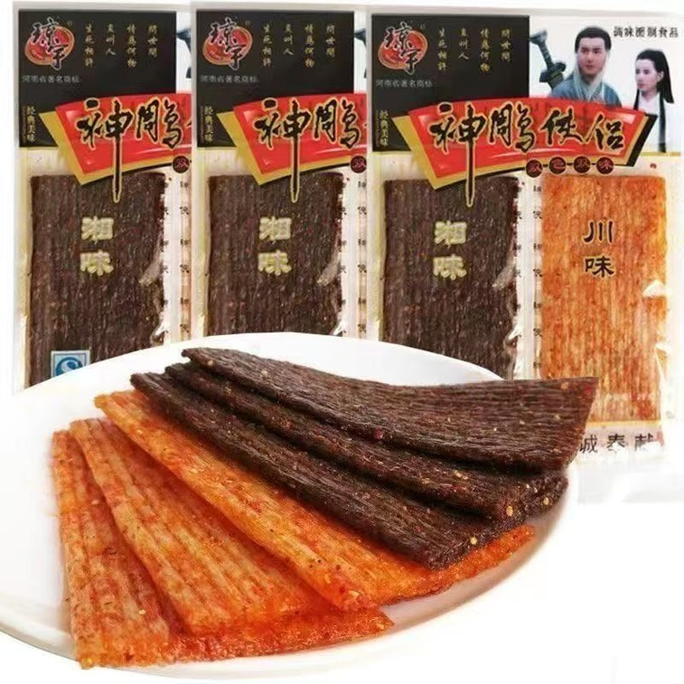 琼宇 【童年怀旧】经典电视 神雕侠侣 辣条 香辣片 16g*6包 辣条 4