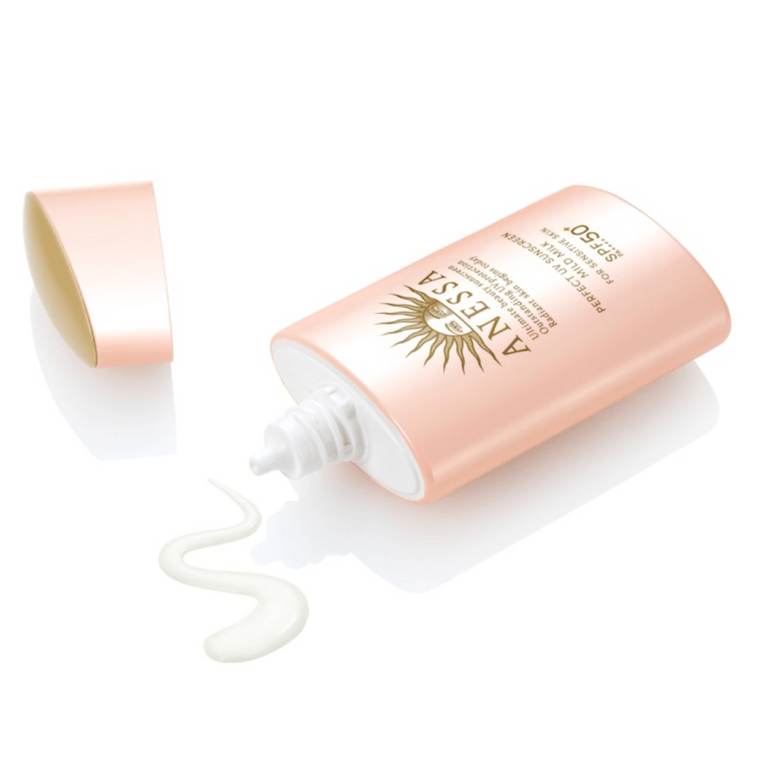 2024 ANESSA Sunscreen Pink Gold Bottle SPF50+ Sunscreen For Babies Sensitive Skin 60ml 3