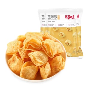 Corn waves 40g * 3 bags thick soup, corn flavored puffed food, casual snacks