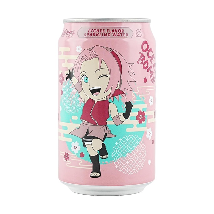 Naruto Shippuden Lychee Flavor Sparkling Water  11.16 fl oz