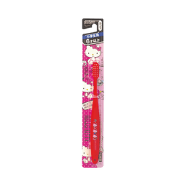 EBISU HelloKitty Gum Care Professional Children's Toothbrush (warehouse style shipped randomly) Regular bristles 6 years old and above 1pc