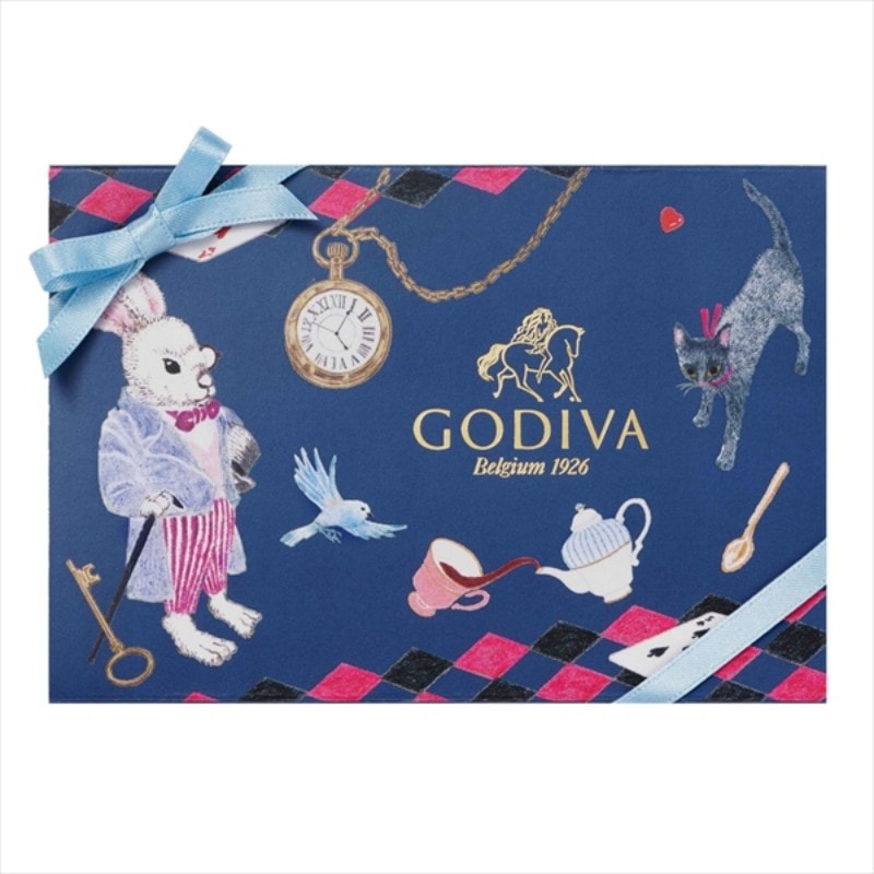 【日本直邮】 比利时 GODIVA 日本  2026情人节 期间限定 爱丽丝下午茶系列 日历巧克力礼盒 6粒装