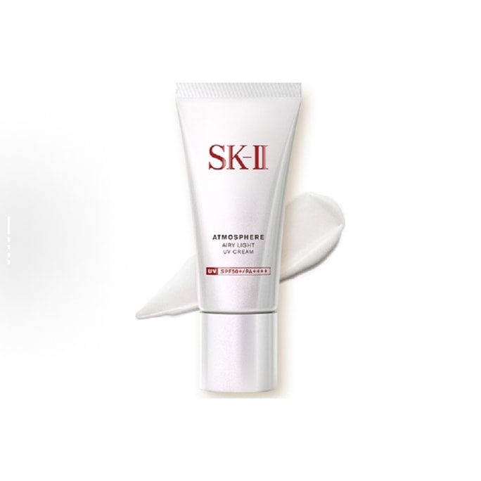[홍콩 직배송] 일본 SK-II 라이트 앤 클리어 에어 선스크린 30g | SPF50+ PA++++ | 광노화 방지 및 피부 관리 | 번들거림 0, 가짜 백탁 0 | 2 in 1 메이크업 베이스