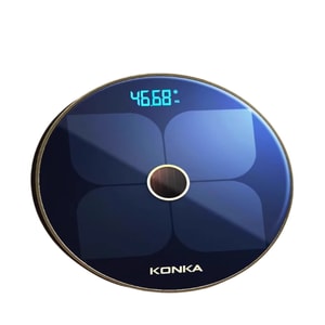 Precision weight scale electronic small solar-powered rechargeable body scale for home use, smart body fat measurement, phantom black battery version / 1 piece