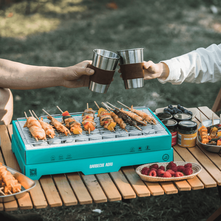 Portable disposable outlet grill