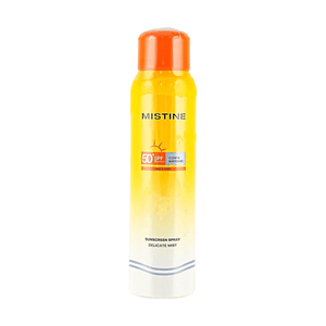 Aqua Base Clear And Whitening Sunscreen Spray, Brightens And Evens Skin Tone, Waterproof, SPF50+ PA++++, 80ml