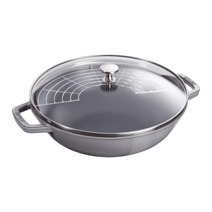 STAUB Cast Iron 4.5-qt Perfect Pan 4.5-qt / Graphite Grey