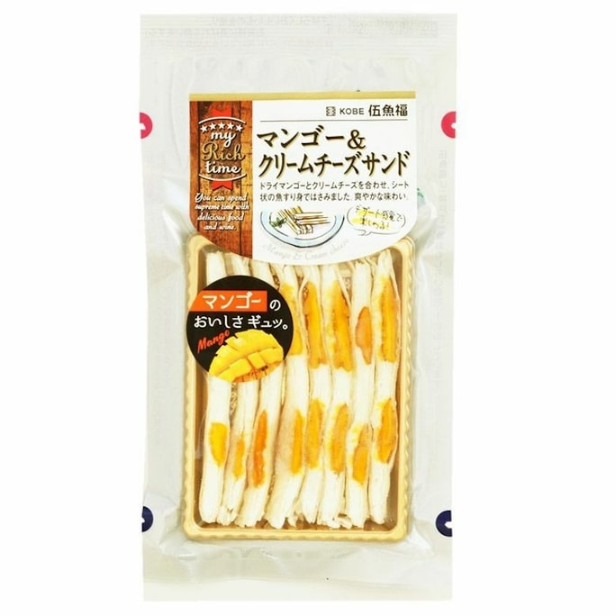 【日本直郵】kobe 伍漁福芒果起司鱈魚起司條奶油起司三明治