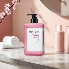 韩国MUMCHIT 高保湿神经酰胺润肤香氛身体乳 清爽不粘腻 温和不刺激 强韧屏障 400ml #Magenta Lady 初恋花香