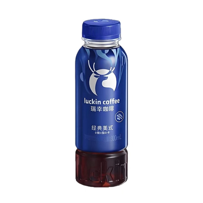 瑞幸咖啡 即享瓶裝咖啡300ml*1瓶經典美式提神醒腦