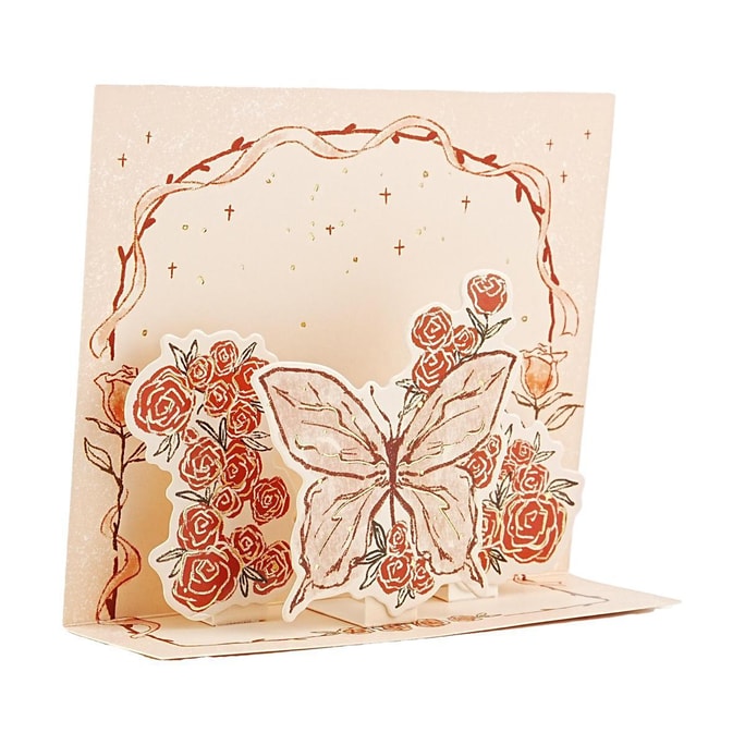 3D Greeting Card Thank You Card Birthday Card 13*11cm Butterfly