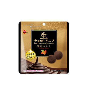 日本 BOURBON 波路梦 布尔本 生巧克力 奢华可可味松露巧克力  50g