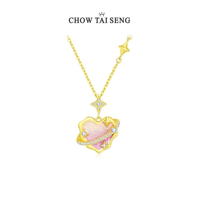 Secret Whisper Planet Heart Necklace Sterling Silver Girls' Fluorescent Enamel Bracelet Luxury Birthday Gift for Girlfriend One Set