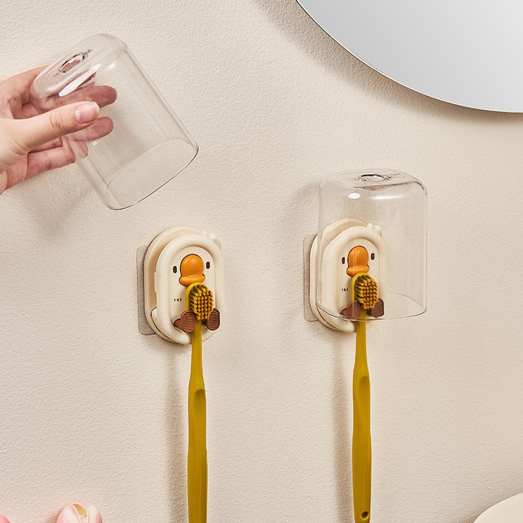 Wall Mounted Bathroom Electric Toothbrush Organizer 3